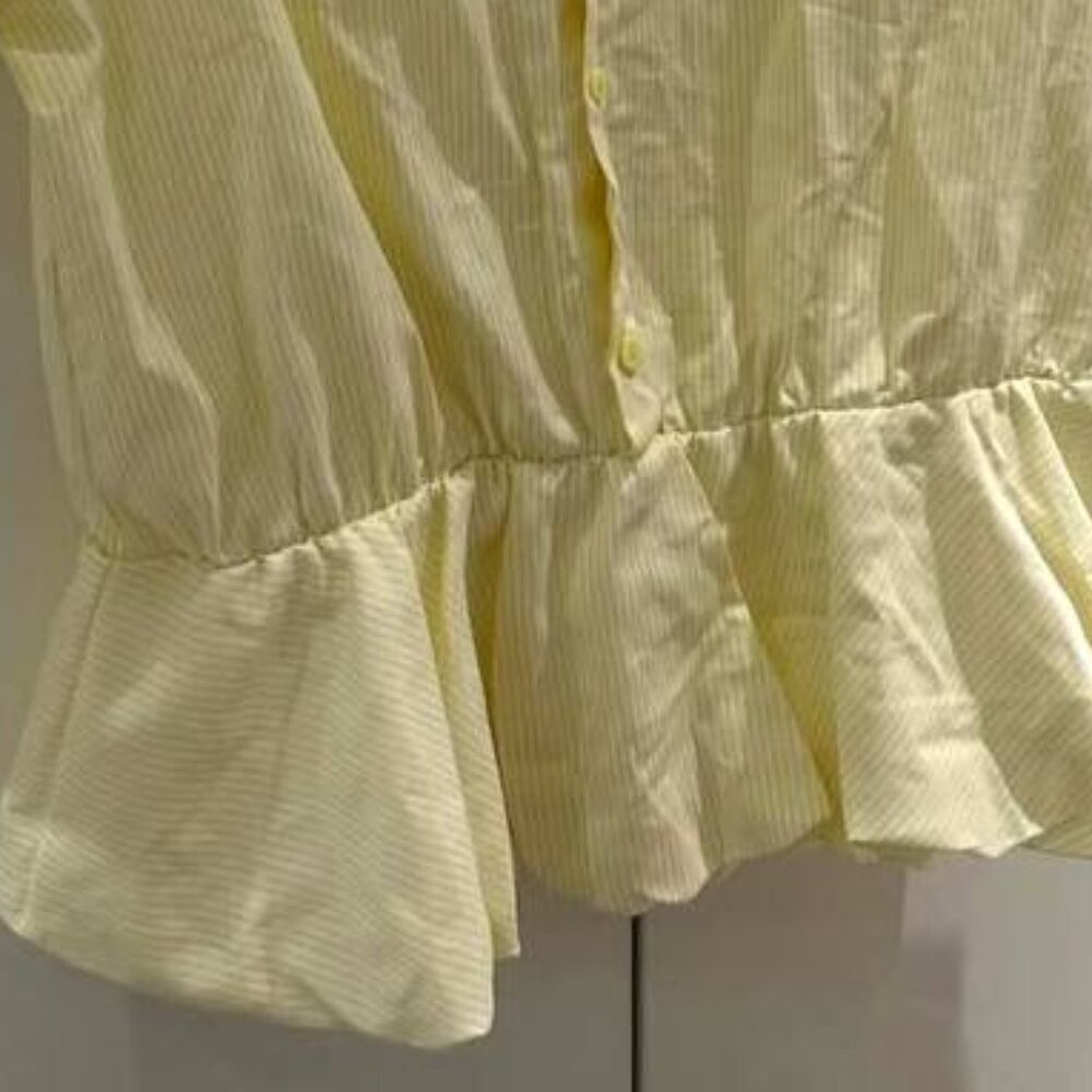 Light Yellow Short Sleeve Shirt - Picture 3 of 3